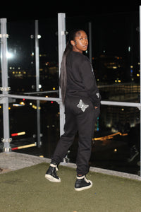 KAREFREE BLACK GIRL KREW SET - BLACK